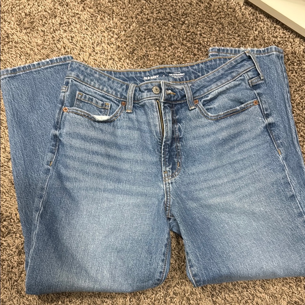 Old Navy Blue Straight Leg Jeans